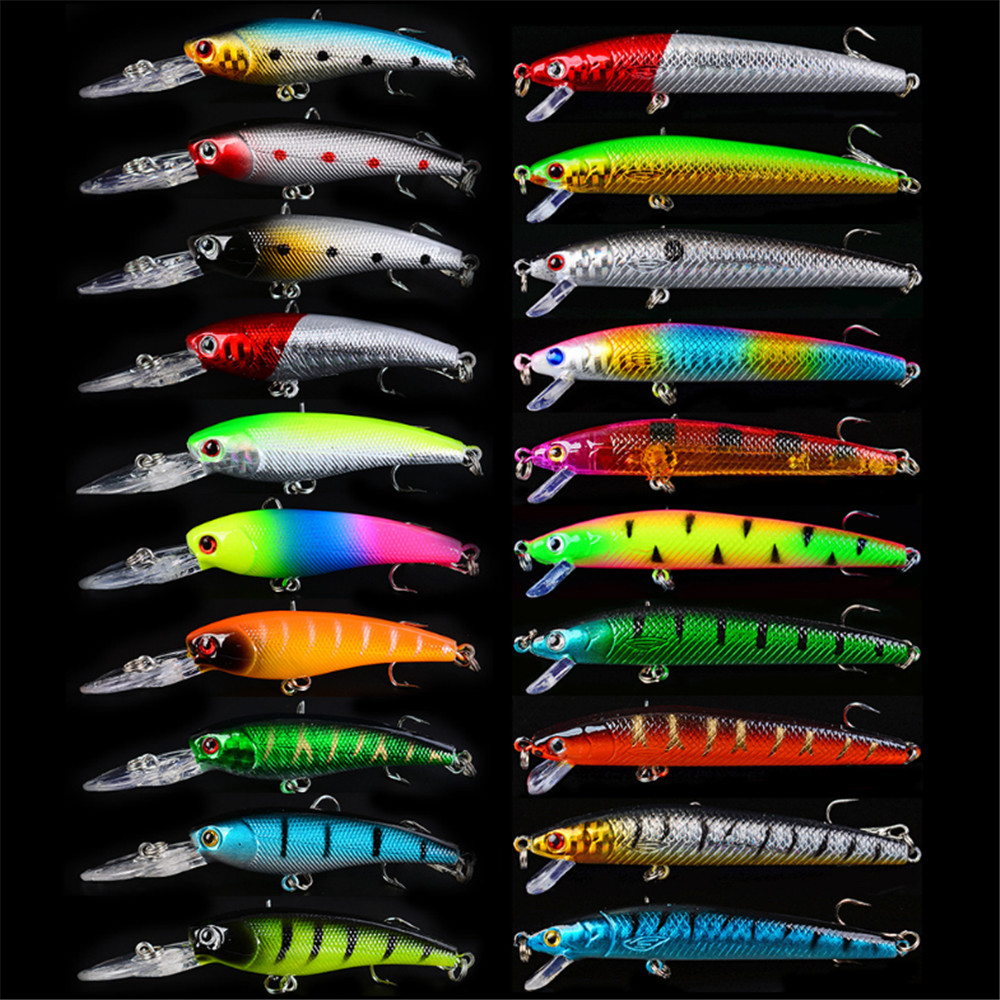Fishing Lure Topwater - 20 Cái/lốc Minnow Mồi Câu Cá