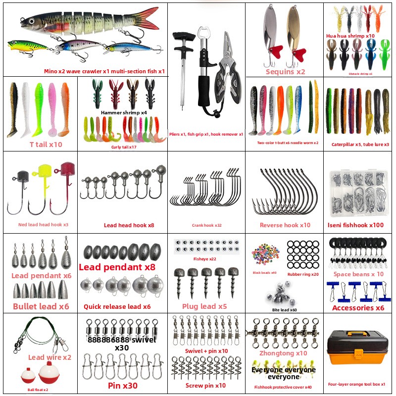 Large Four-Layer Outdoor Fishi - đánh giá và giá Fishing Lure Accessories
