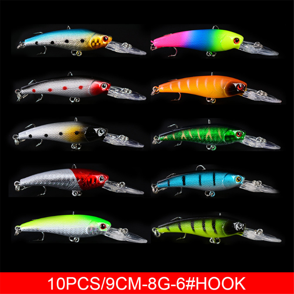 20 Cái/lốc Minnow Mồi Câu Cá B - đánh giá và giá Fishing Lure Topwater
