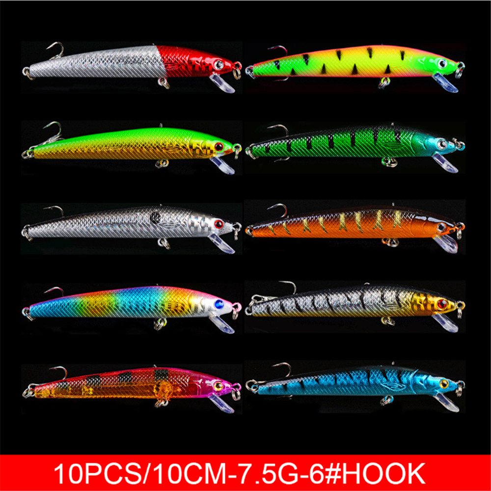 20 Cái/lốc Minnow Mồi Câu Cá B - đánh giá và giá Fishing Lure Topwater