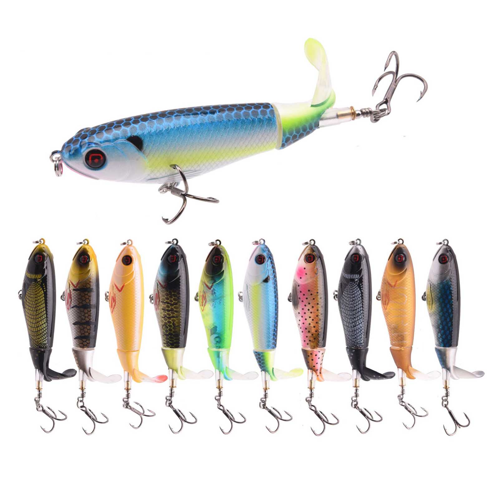 10.5cm/17g Propeller Tractor T - đánh giá và giá Fishing Lure Swimbait