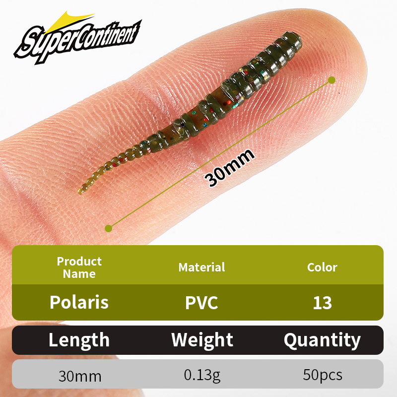 Supercontinent 3cm/50pcs Polar - đánh giá và giá Fishing Lure Soft Plastic