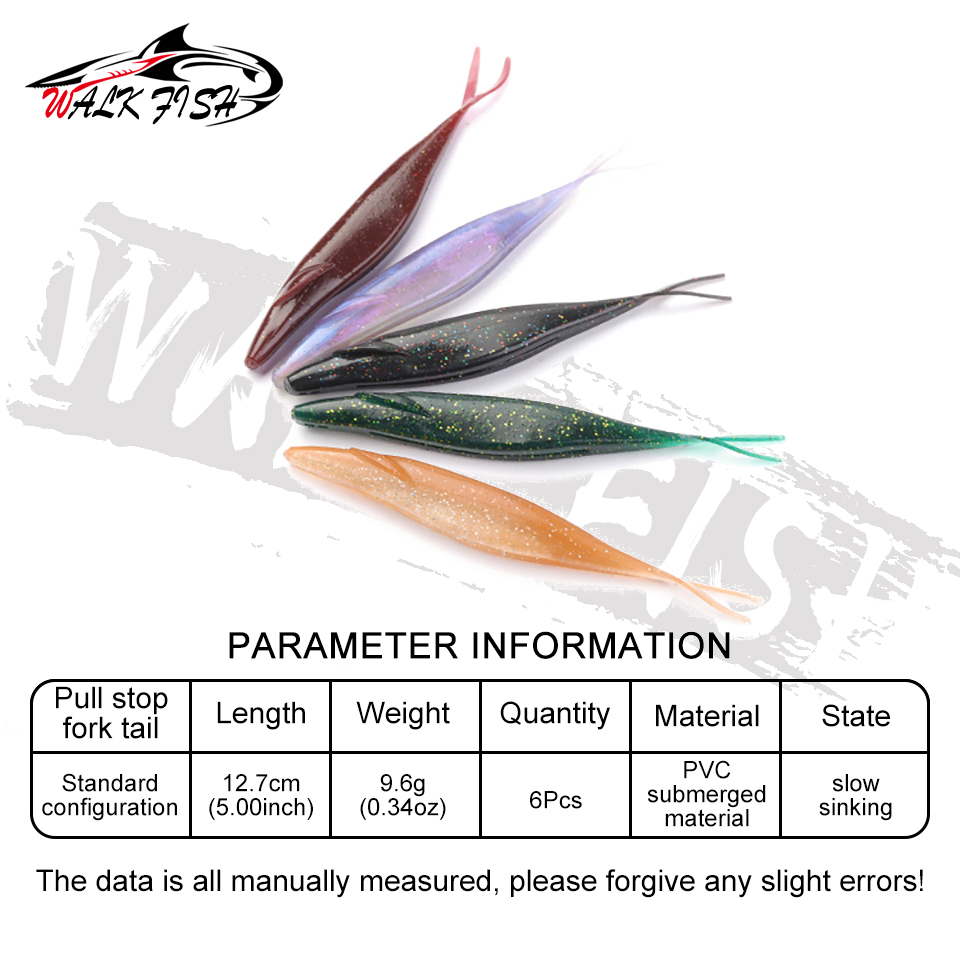 WALK FISH 6Pcs/Lot 12.7cm 8g/9 - đánh giá và giá Fishing Lure Swimbait